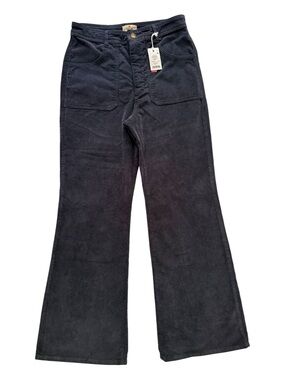 Marine Layer Bridget Corduroy Flare Pants Womens 12 Navy NWT